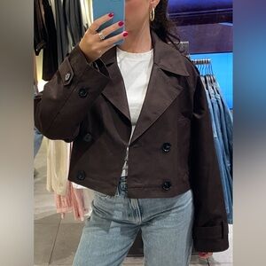 Zara cropped trench never worn